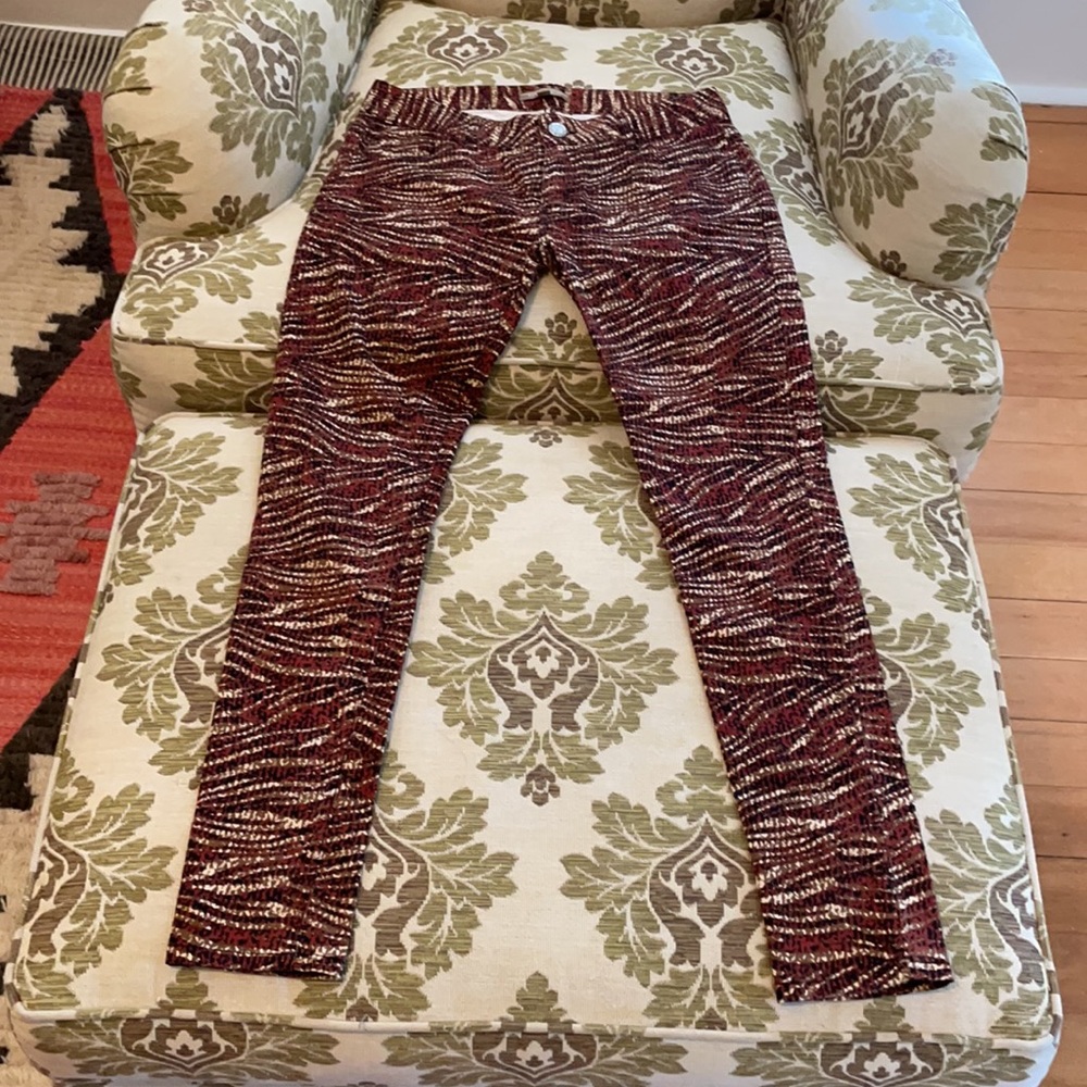 Romeo and Juliet Couture Jeans 28 funky zebra